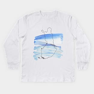 wannabe finn Kids Long Sleeve T-Shirt